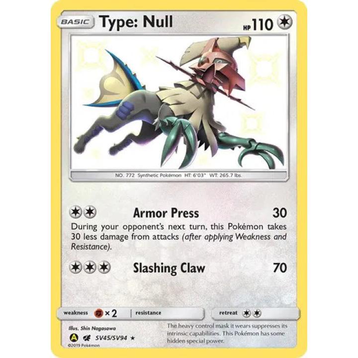 Type: Null SV45/SV94  - Hidden Fates: Shiny Vault - Holofoil