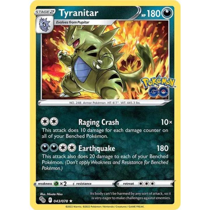 Tyranitar 043/078 - Pokemon Go - Holofoil