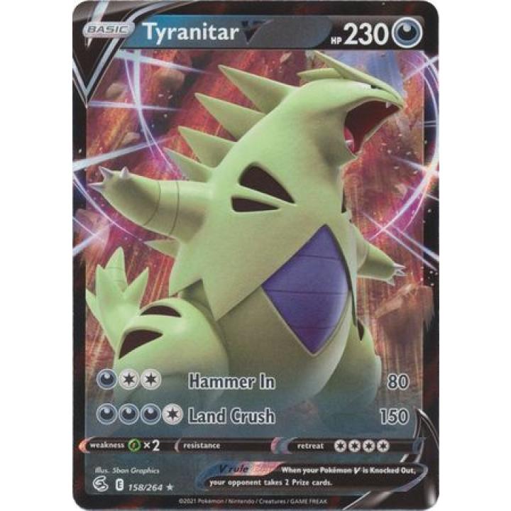 Tyranitar V 158/264 - Fusion Strike - Holofoil