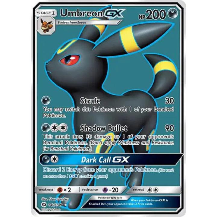 Umbreon GX 142/149 - Sun & Moon - Holofoil