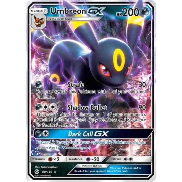 Umbreon GX 80/149 - Sun & Moon - Holofoil