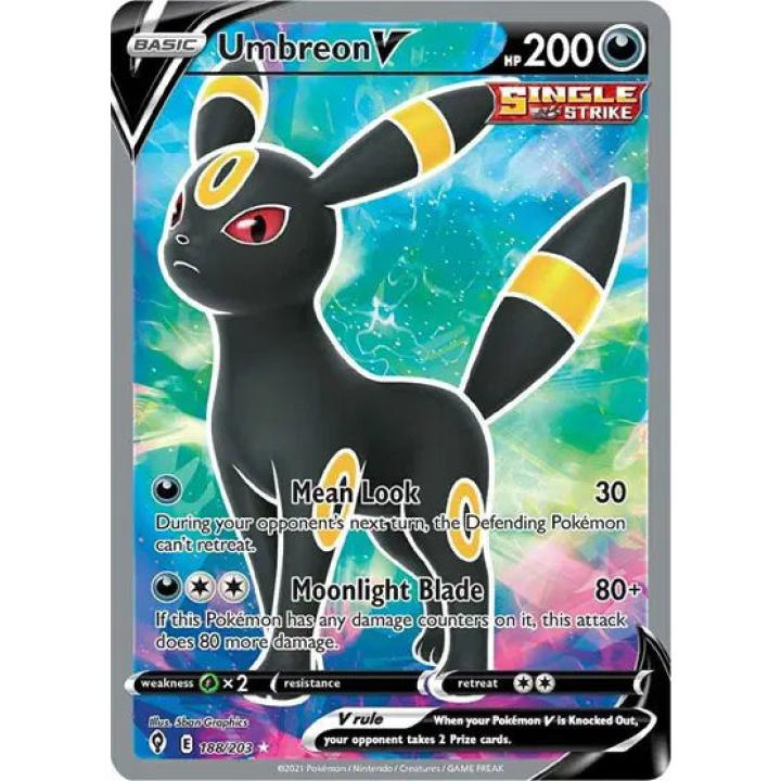 Umbreon V 188/203 - Evolving Skies - Holofoil