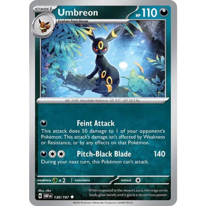 Umbreon 130/197 - Obsidian Flames - Normal