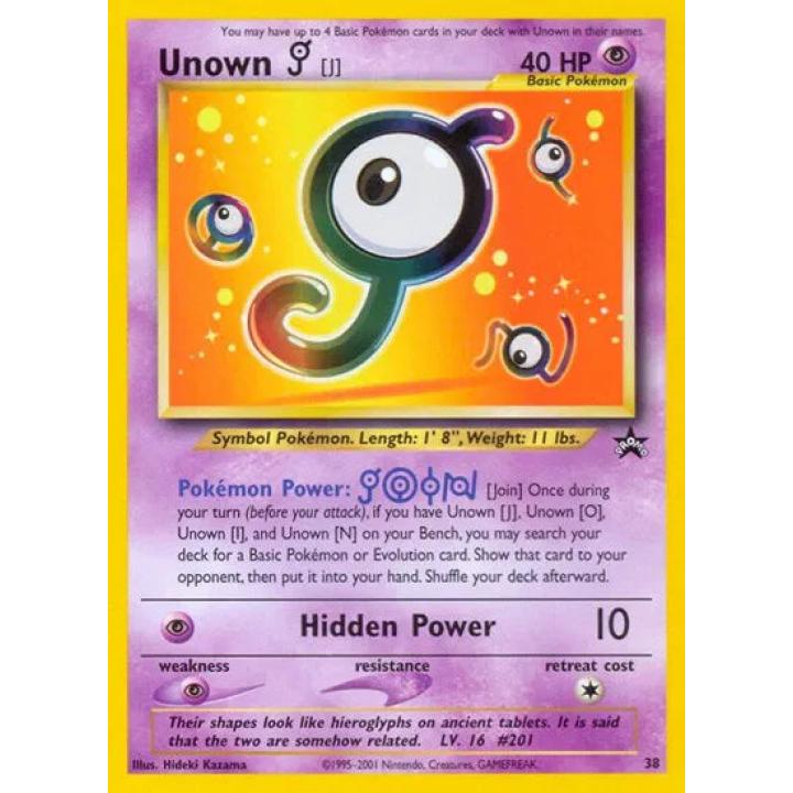 Unown [J] 38/53 - WoTC Promo - Normal