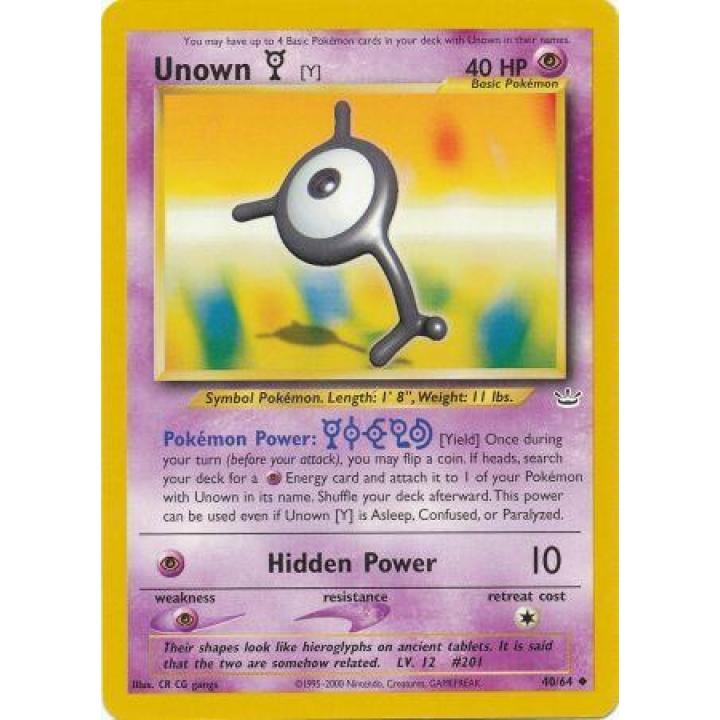Unown [Y] 40/64 - Neo Revelation (Unlimited) - Normal