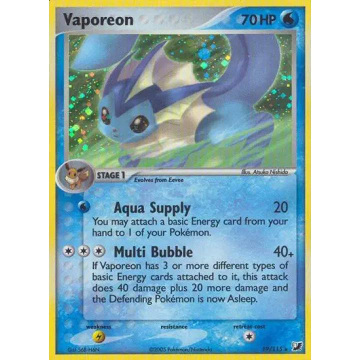 Vaporeon 19/115 - EX Unseen Forces - Holofoil