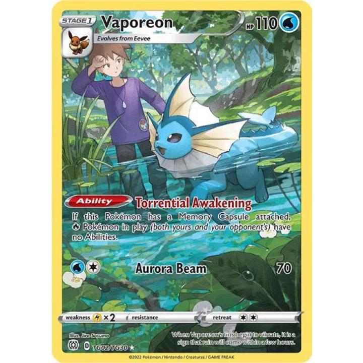 Vaporeon TG02/TG30 - Brilliant Stars Trainer Gallery - Holofoil