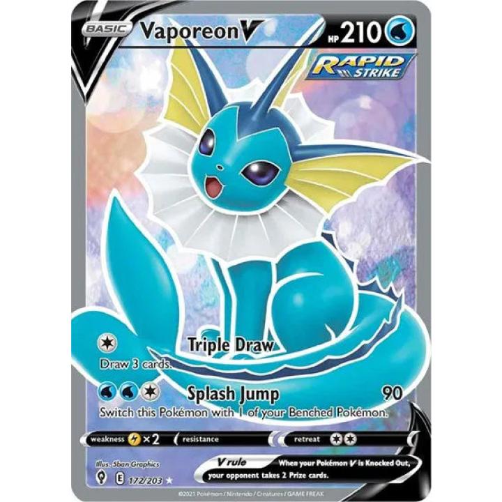 Vaporeon V 172/203 - Evolving Skies - Holofoil