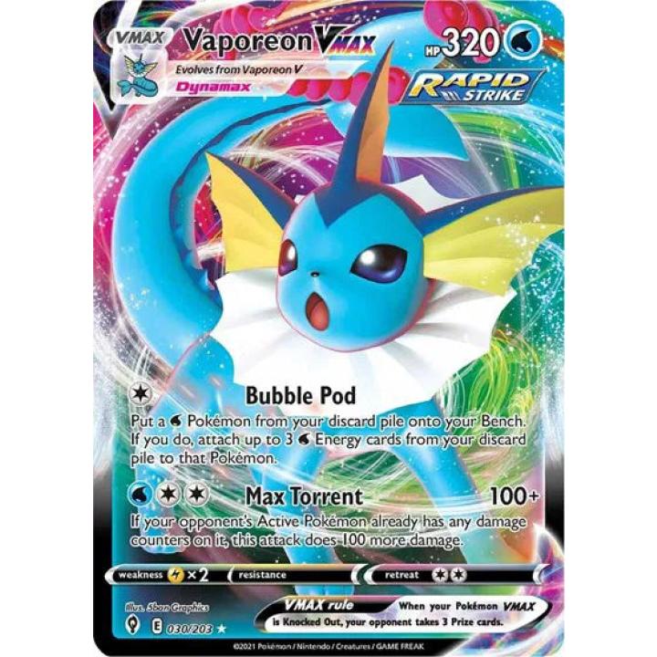 Vaporeon VMAX 030/203 - Evolving Skies - Holofoil