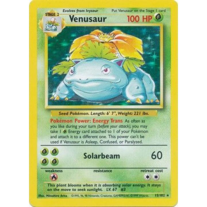 Venusaur 15/102 - Base Set (Unlimited) - Holofoil