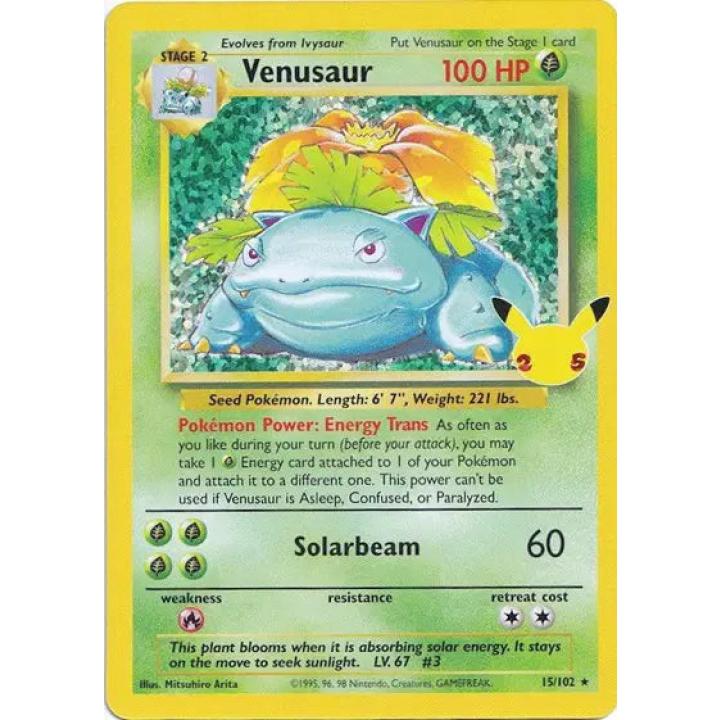 Venusaur 15/102 - Celebrations: Classic Collection - Holofoil