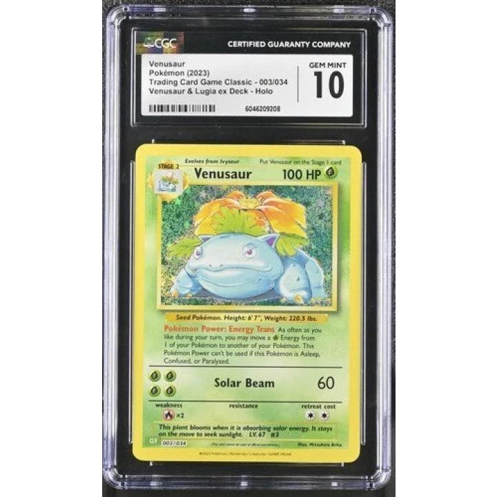 Venusaur (CGC 10) 003/032 - Trading Card Game Classic - Holofoil