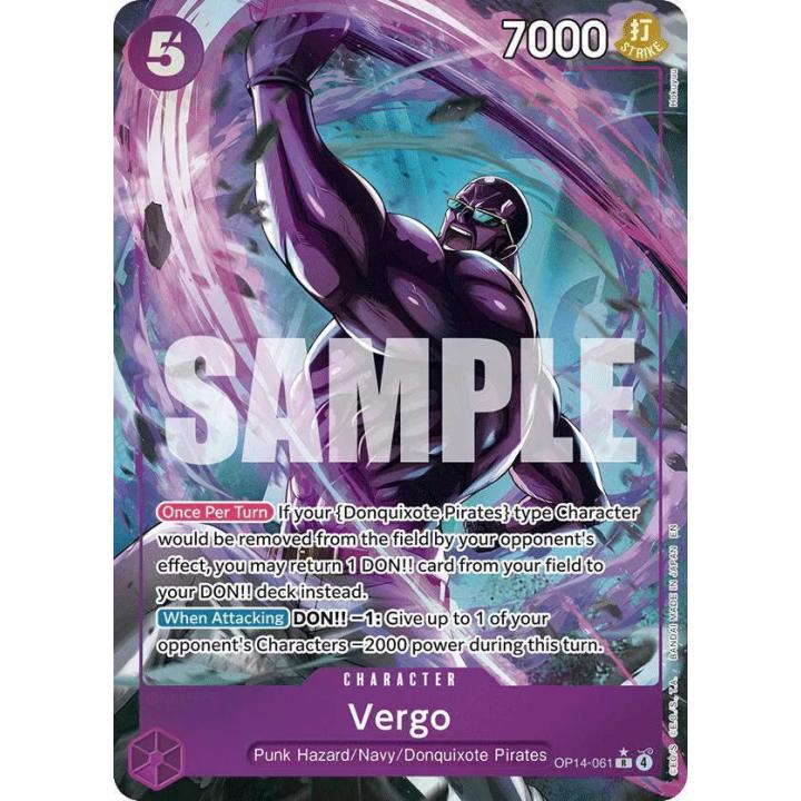 Vergo (Alternate Art) OP14-061 - The Azure Sea's Seven - Foil