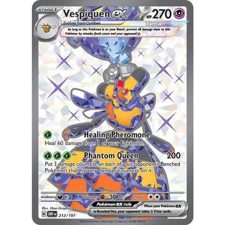 Vespiquen ex 212/197 - Obsidian Flames - Holofoil