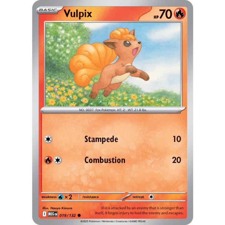 Vulpix 019/132 - Mega Evolution - Reverse Holofoil