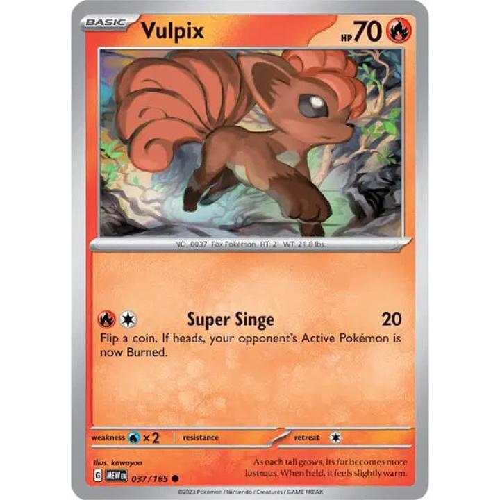 Vulpix 037/165 - Scarlet & Violet 151 - Reverse Holofoil