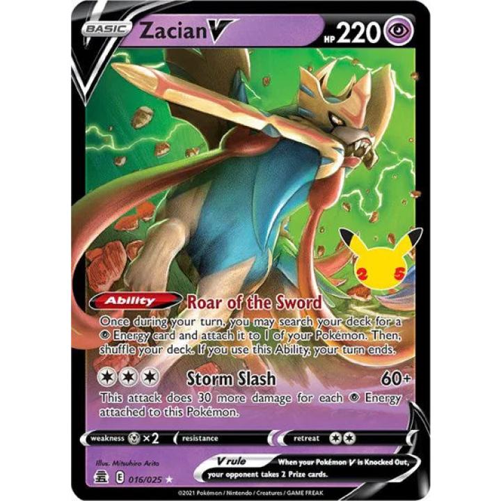 Zacian V 016/025 - Celebrations - Holofoil