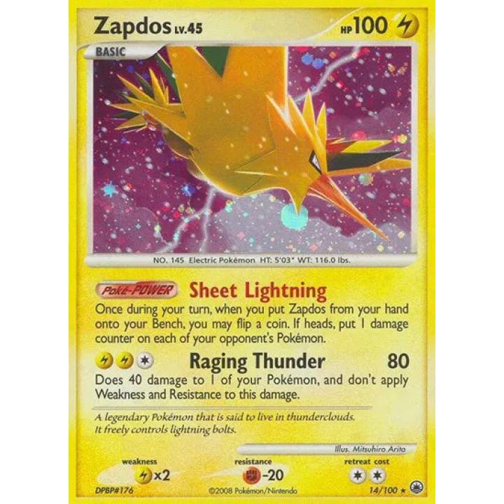 Zapdos Lv.45 14/100 - Majestic Dawn - Holofoil