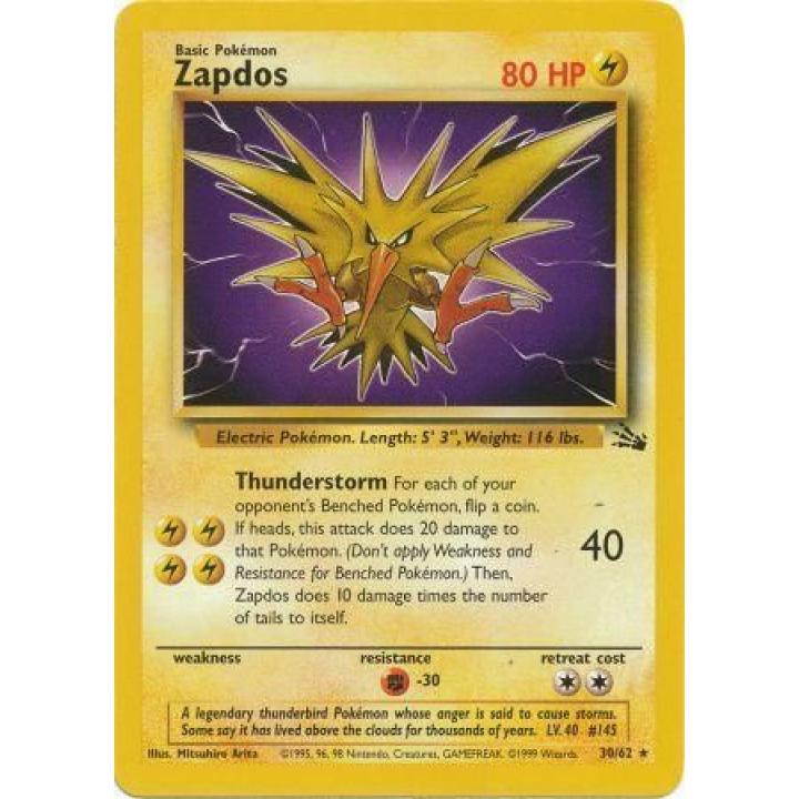 Zapdos 30/62 - Fossil (Unlimited) - Normal