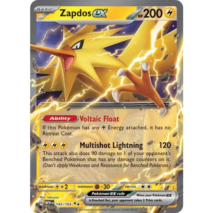 Zapdos ex 145/165 - Scarlet & Violet 151 - Holofoil