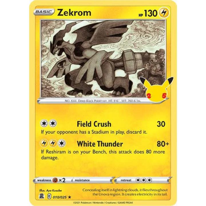 Zekrom 010/025 - Celebrations - Holofoil