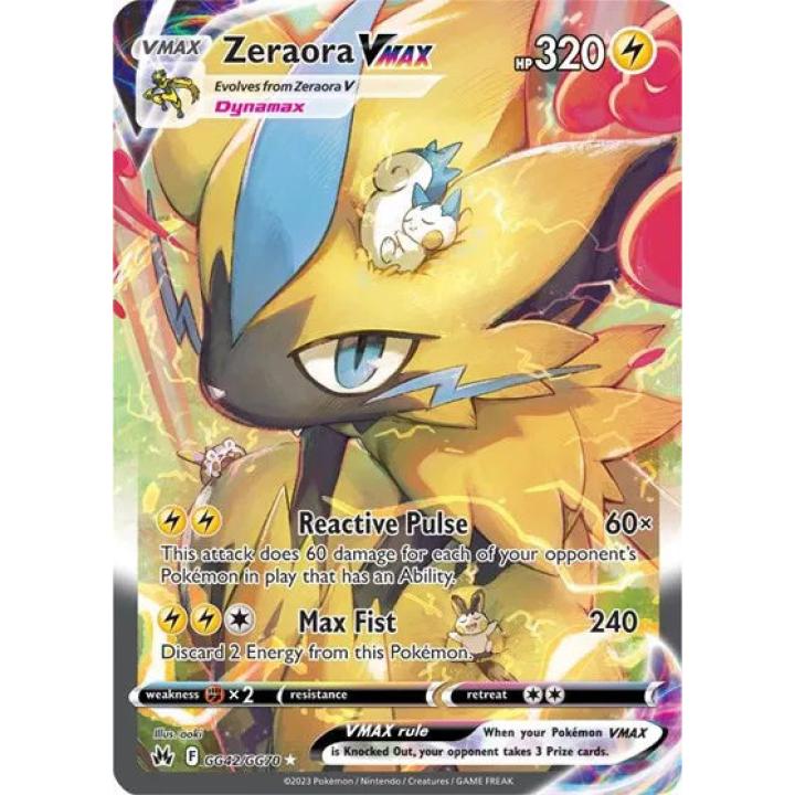 Zeraora VMAX GG42/GG70 - Crown Zenith: Galarian Gallery - Holofoil