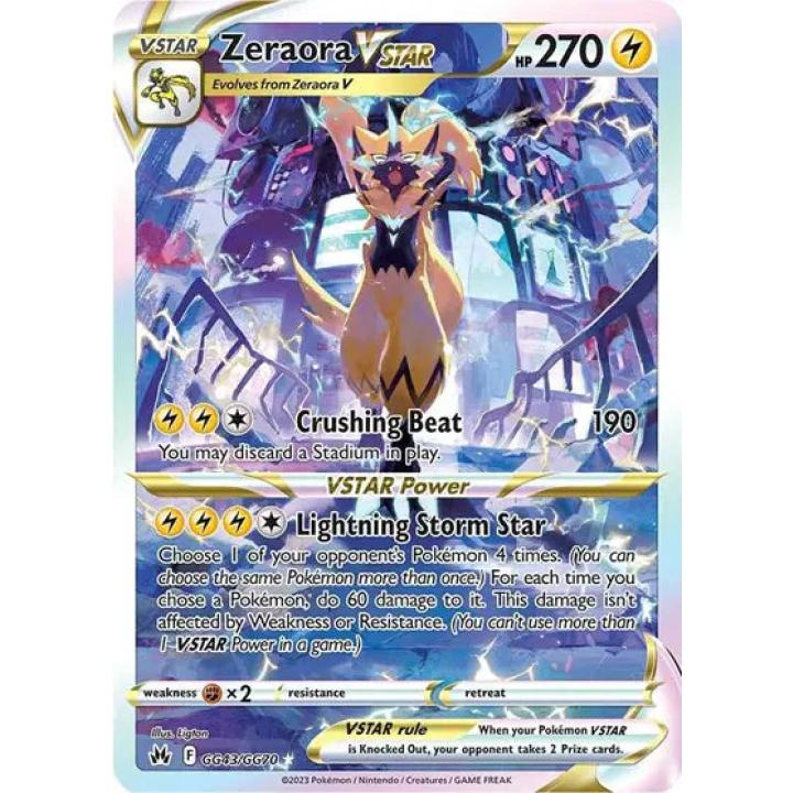 Zeraora VSTAR GG43/GG70 - Crown Zenith: Galarian Gallery - Holofoil