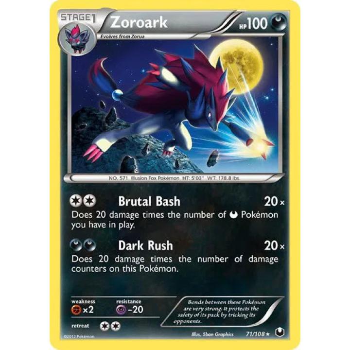 Zoroark 71/108 - Dark Explorers - Reverse Holofoil
