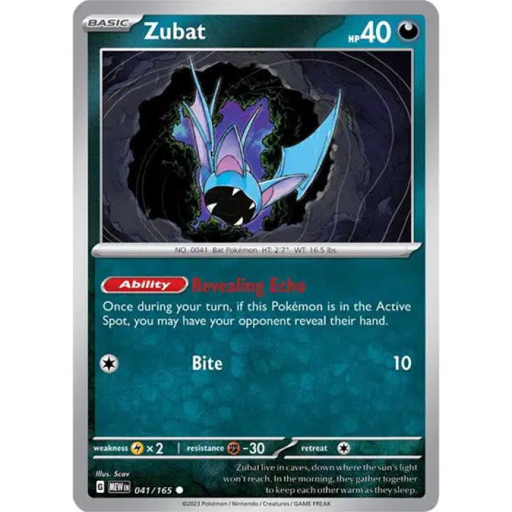 Zubat 041/165 - Scarlet & Violet 151 - Reverse Holofoil