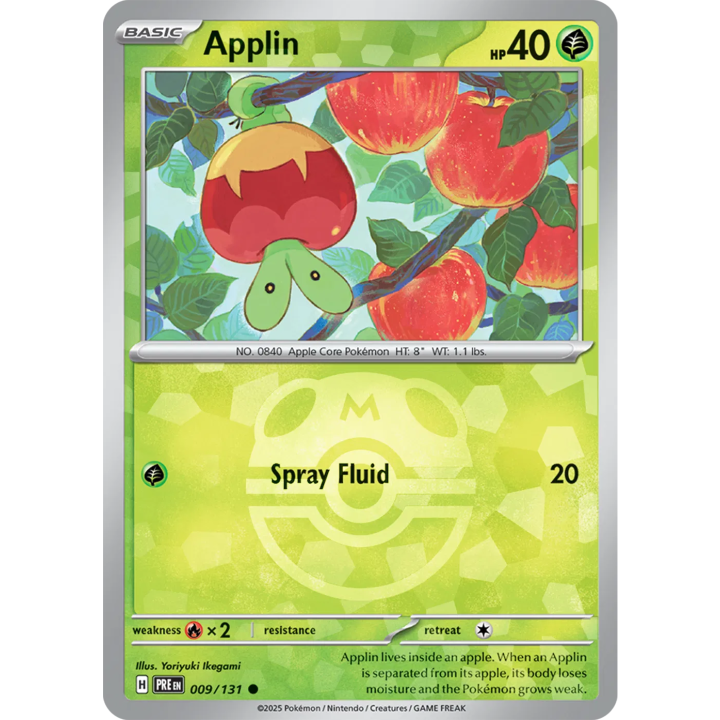 Applin 009/131 - Prismatic Evolutions - Master Ball Pattern