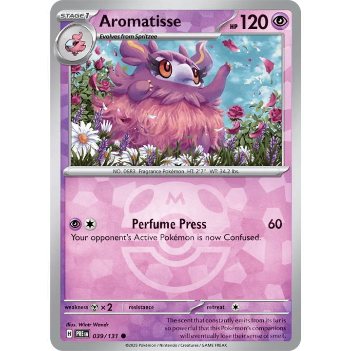 Aromatisse 039/131 - Prismatic Evolutions - Master Ball Pattern