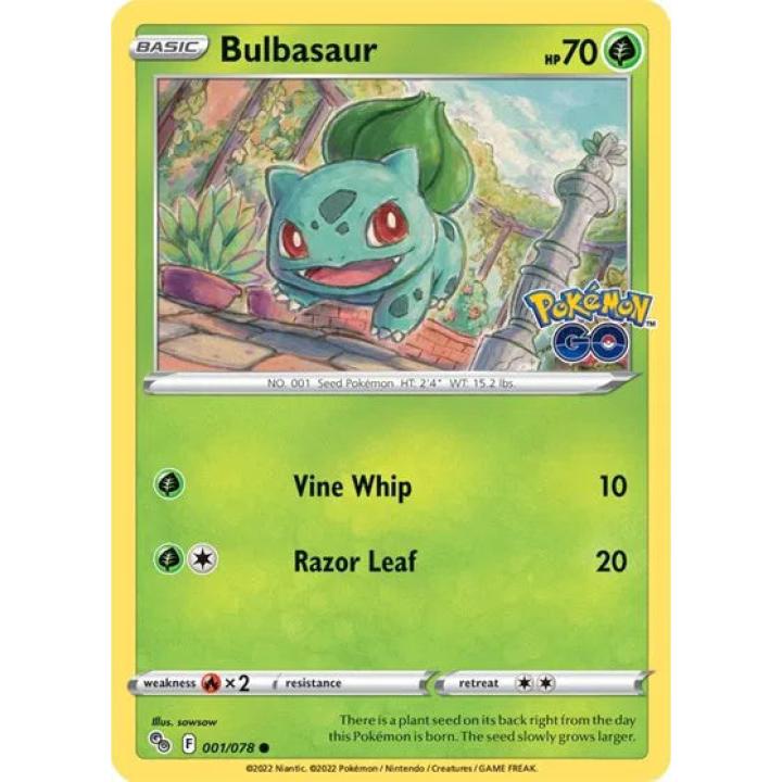 Bulbasaur 001/078 - Pokemon Go - Normal