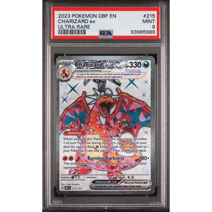 Charizard ex (PSA 9) 215/197 - Obsidian Flames - Holofoil