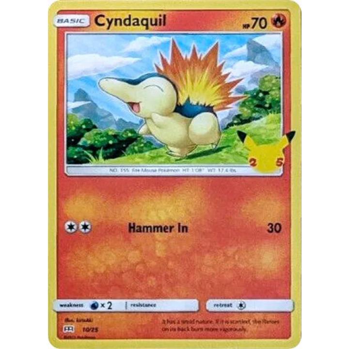 Cyndaquil 10/25 - McDonald's 25th Anniversary Promos - Holofoil