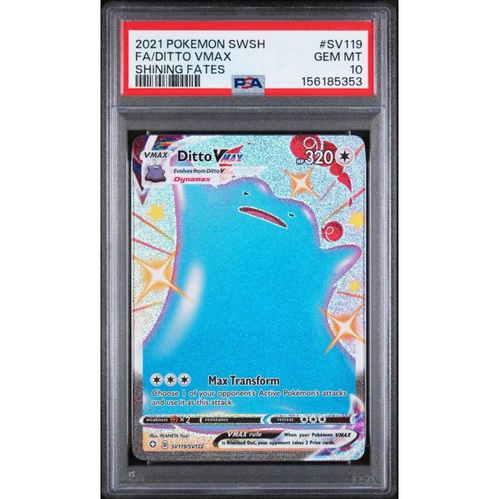 Ditto VMAX (PSA 10) SV119/SV122- Shining Fates: Shiny Vault - Holofoil