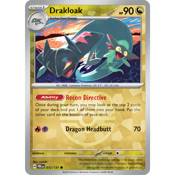 Drakloak 072/131 - Prismatic Evolutions - Master Ball Pattern