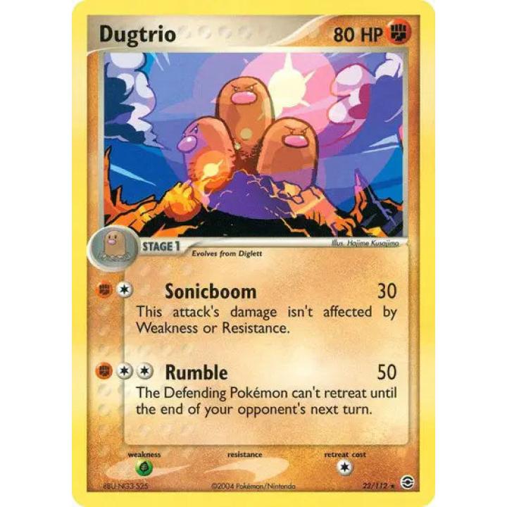 Dugtrio 22/112 - EX FireRed & LeafGreen - Normal