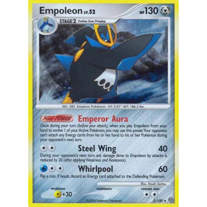 Empoleon Lv.52 2/100 - Stormfront - Reverse Holofoil