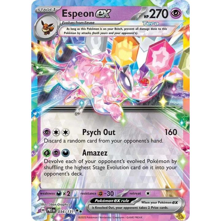 Espeon ex 034/131 - Prismatic Evolutions - Holofoil