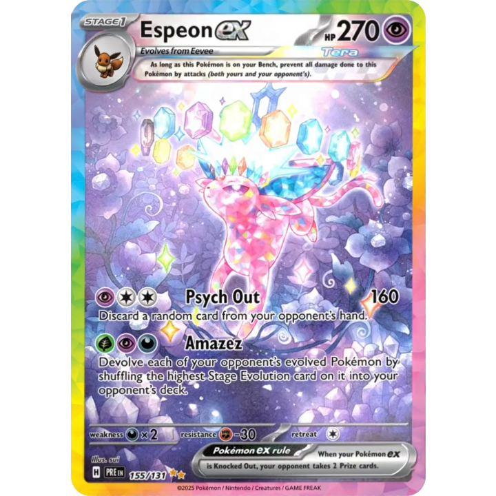 Espeon ex 155/131 - Prismatic Evolutions - Holofoil