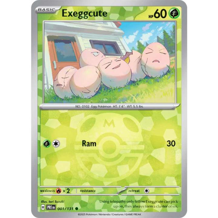Exeggcute 001/131 - Prismatic Evolutions - Master Ball Pattern