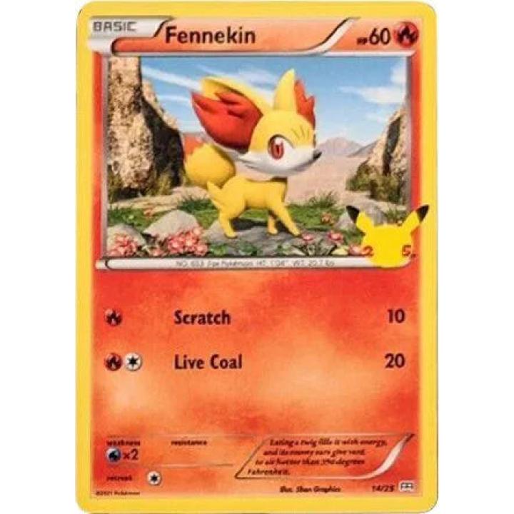 Fennekin 14/25 - McDonald's 25th Anniversary Promos - Holofoil