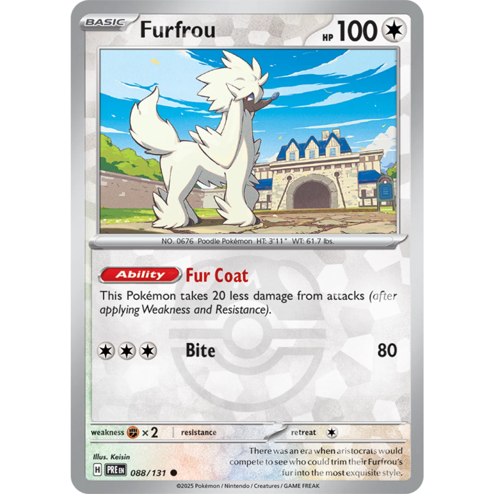 Furfrou 088/131 - Prismatic Evolutions - Master Ball Pattern