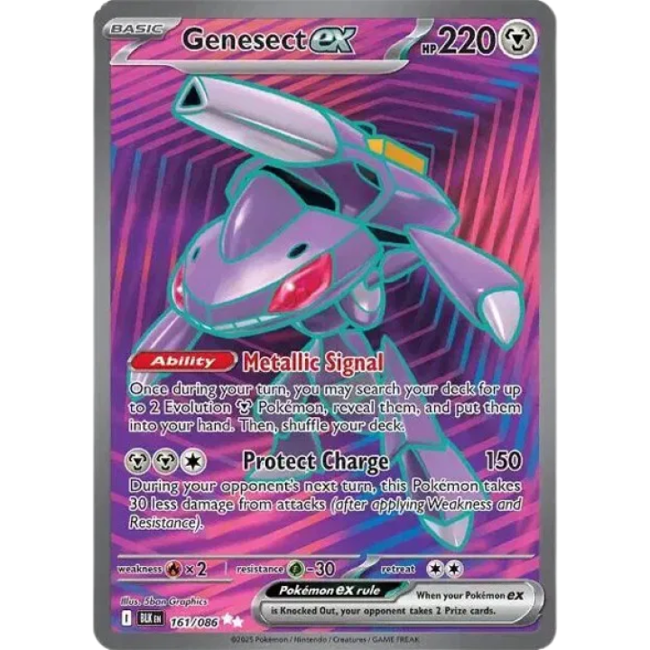 Genesect ex 161/086 - Black Bolt - Holofoil