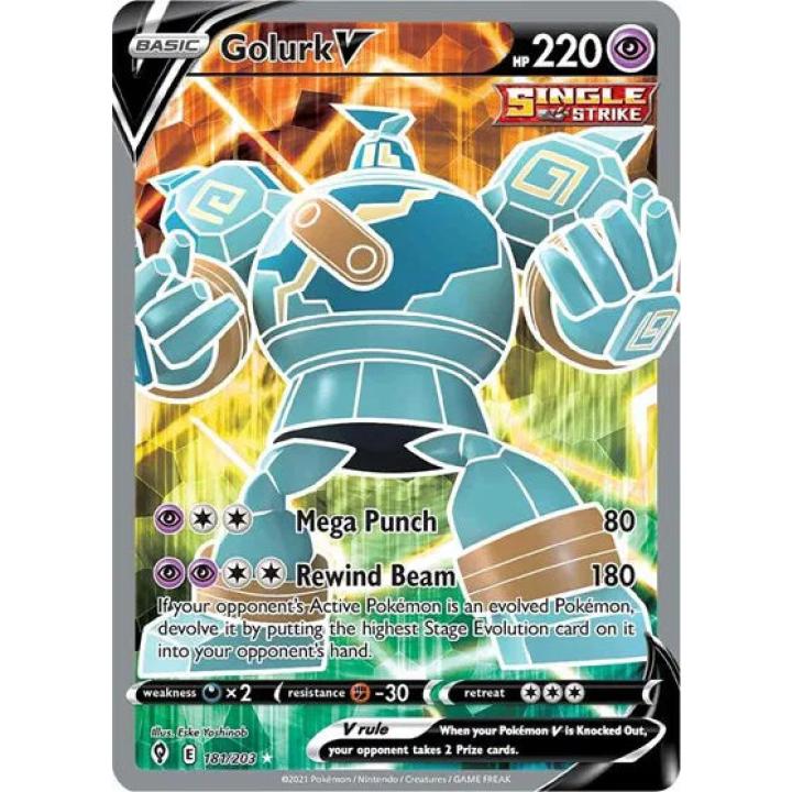 Golurk V 181/203 - Evolving Skies - Holofoil