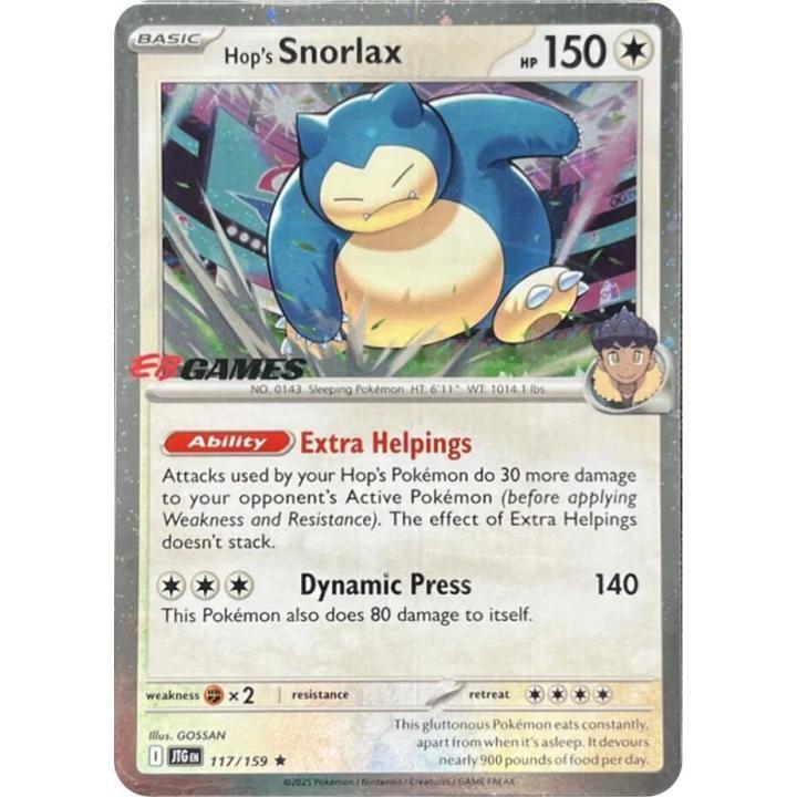 Hop's Snorlax 117/159 - EB Games - Cosmos Holo (sealed)