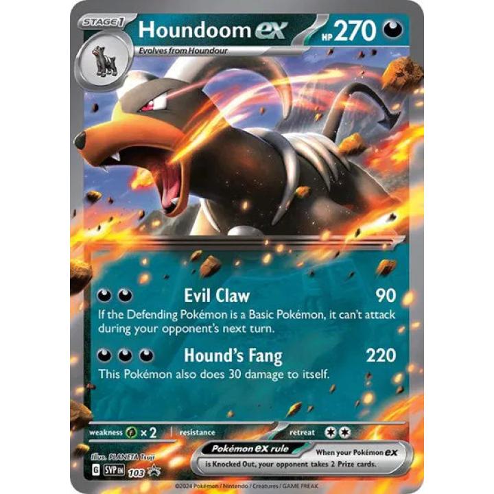 Houndoom ex 103 - Scarlet & Violet Promo - Holofoil