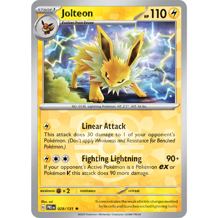 Jolteon 029/131 - Prismatic Evolutions - Master Ball Pattern