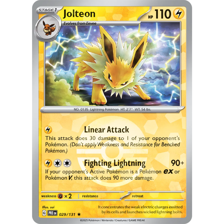 Jolteon 029/131 - Prismatic Evolutions - Poke Ball Pattern