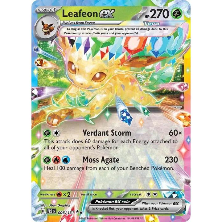 Leafeon ex 006/131 – Prismatic Evolutions – Holofoil